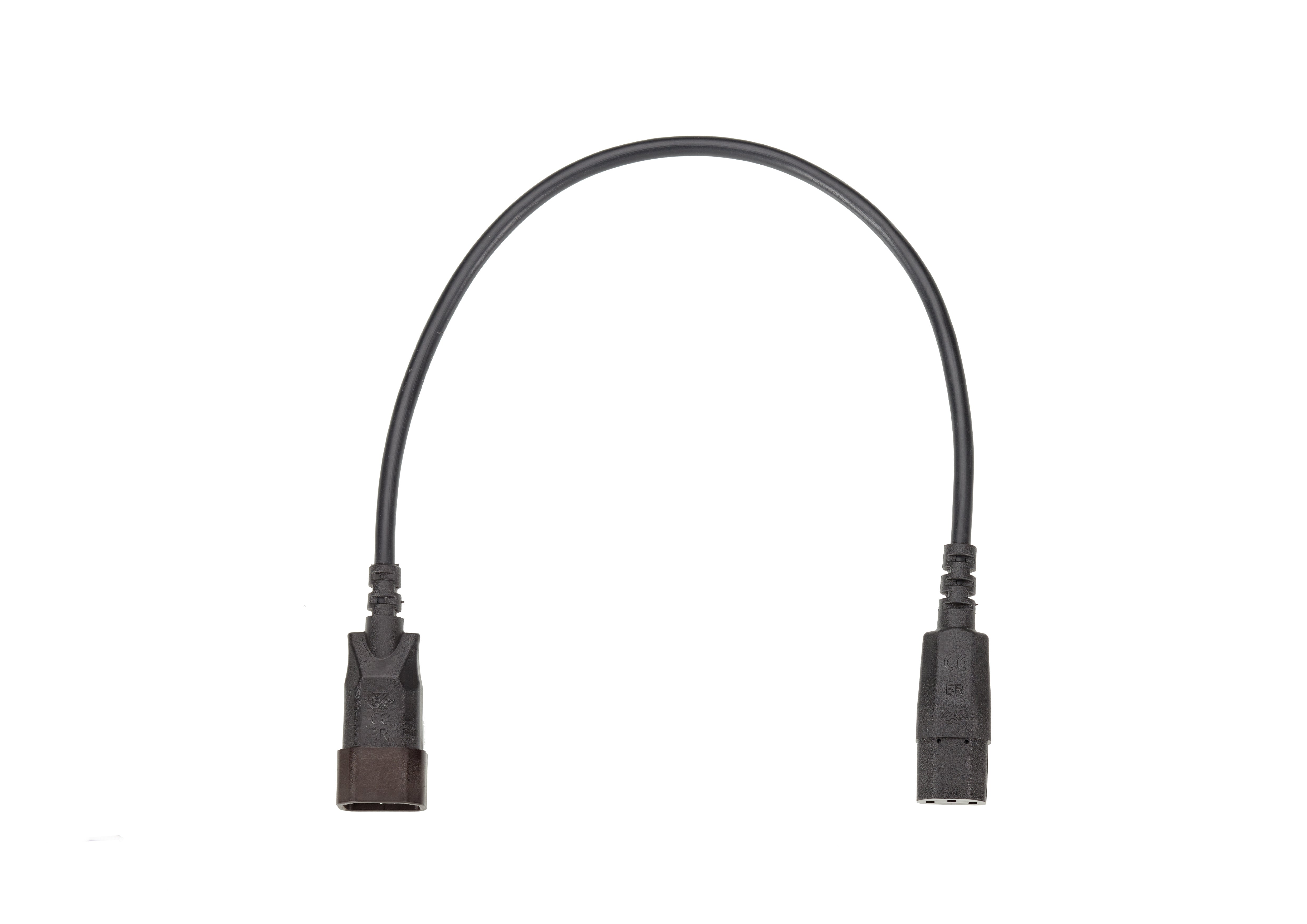 Bachmann Kaltgeräteverlängerung C14/C13, 1 m, schwarz Bachmann Kaltgeräteverlängerung C14/C13, 1 m, schwarz